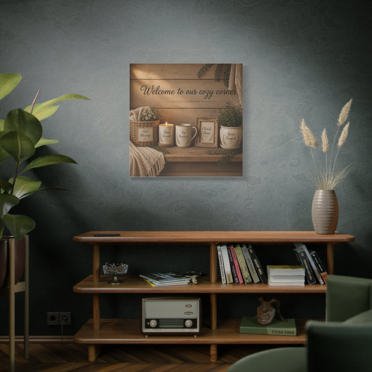 Welcome to Our Cozy Corner Matte Canvas Wall Art