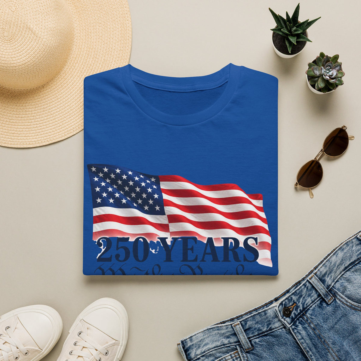 250 Years We the People T‑Shirt — American Flag Bicentennial 1776–2026 Patriotic Tee