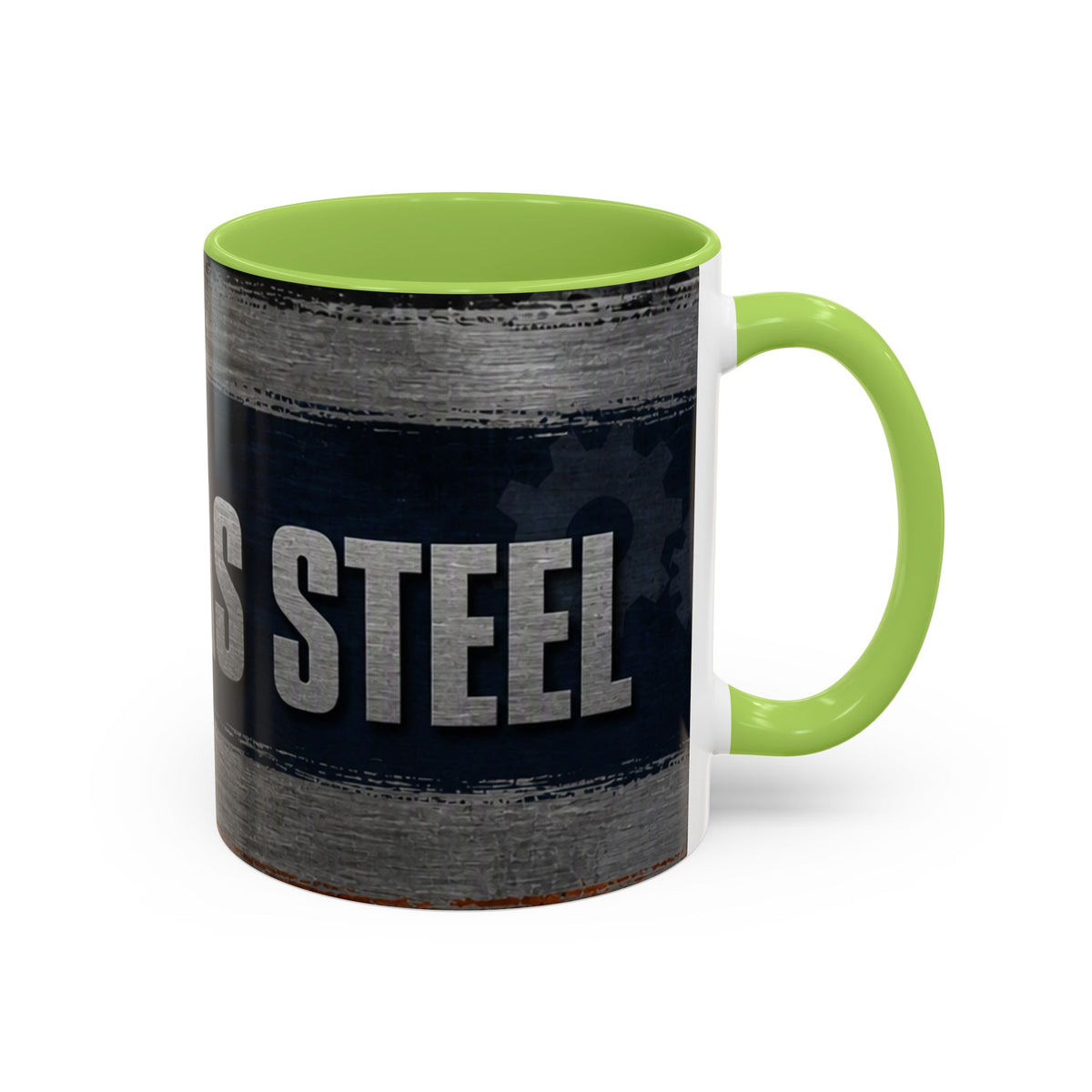 Tough as Steel Coffee Mug — Rustic Industrial Accent 11/15oz
