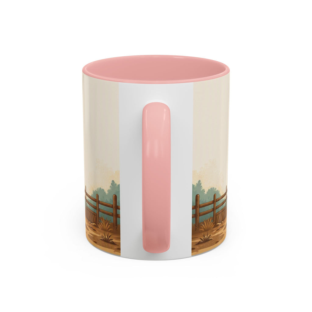 Rooster Accent Coffee Mug – Rustic Farmhouse Morning Mug