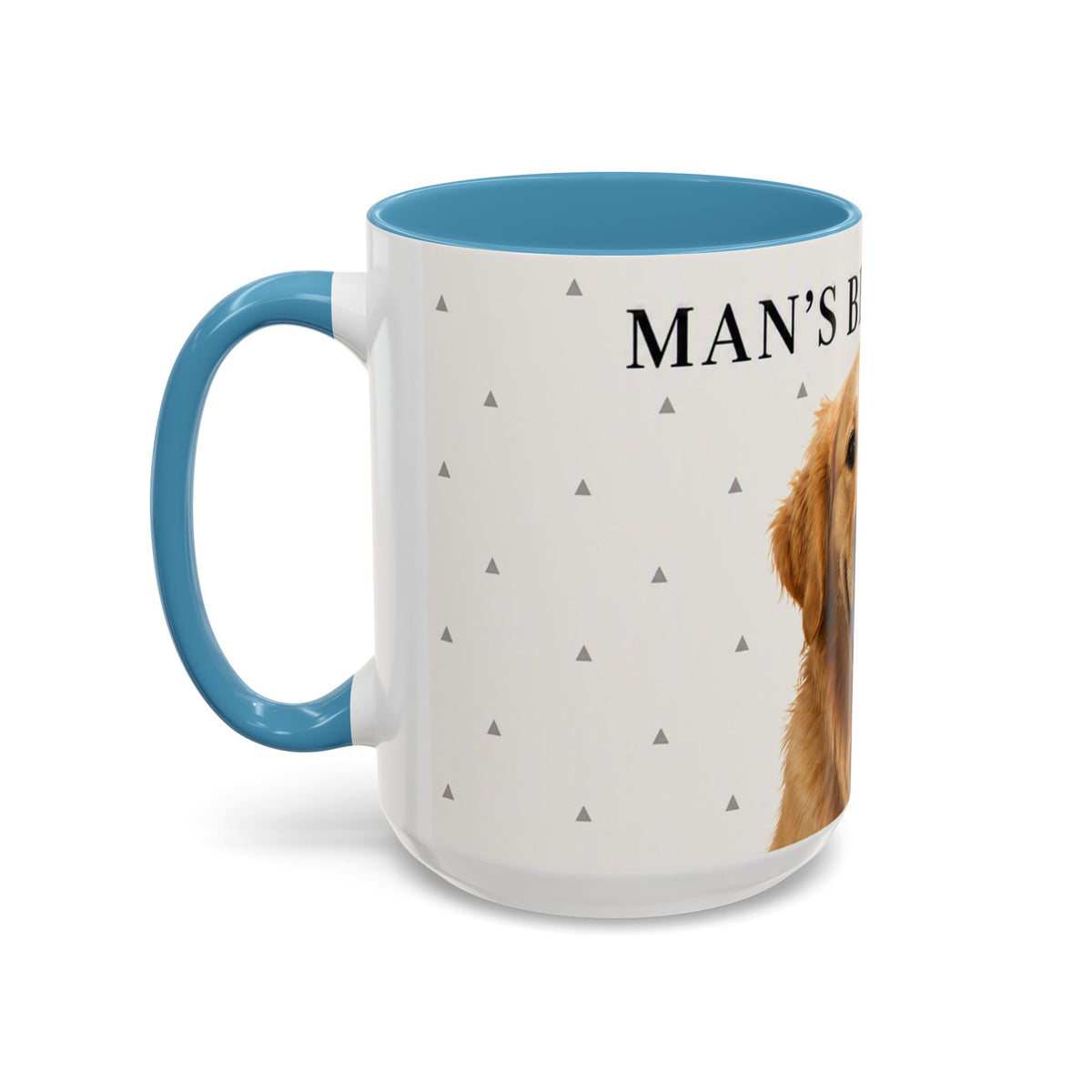 Golden Retriever 'Man's Best Friend' Accent Coffee Mug