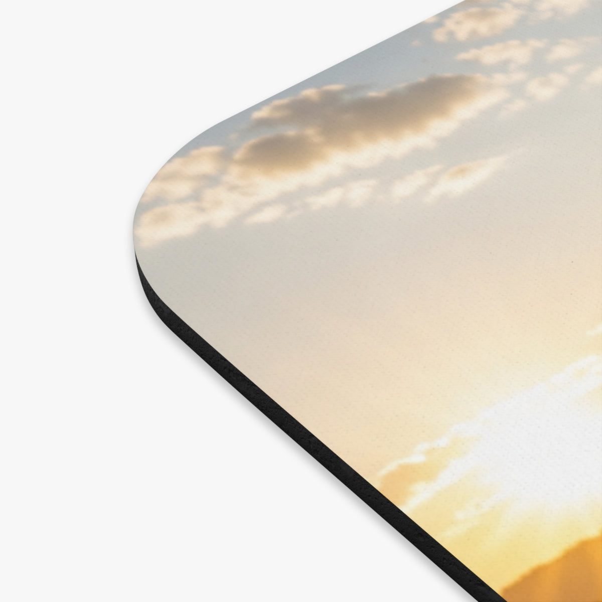 Simple Days Honest Work Full Heart mouse pad | Farmhouse sunrise scene