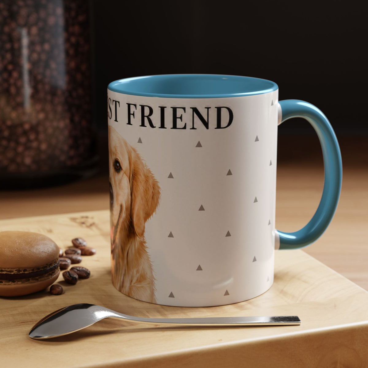 Golden Retriever 'Man's Best Friend' Accent Coffee Mug