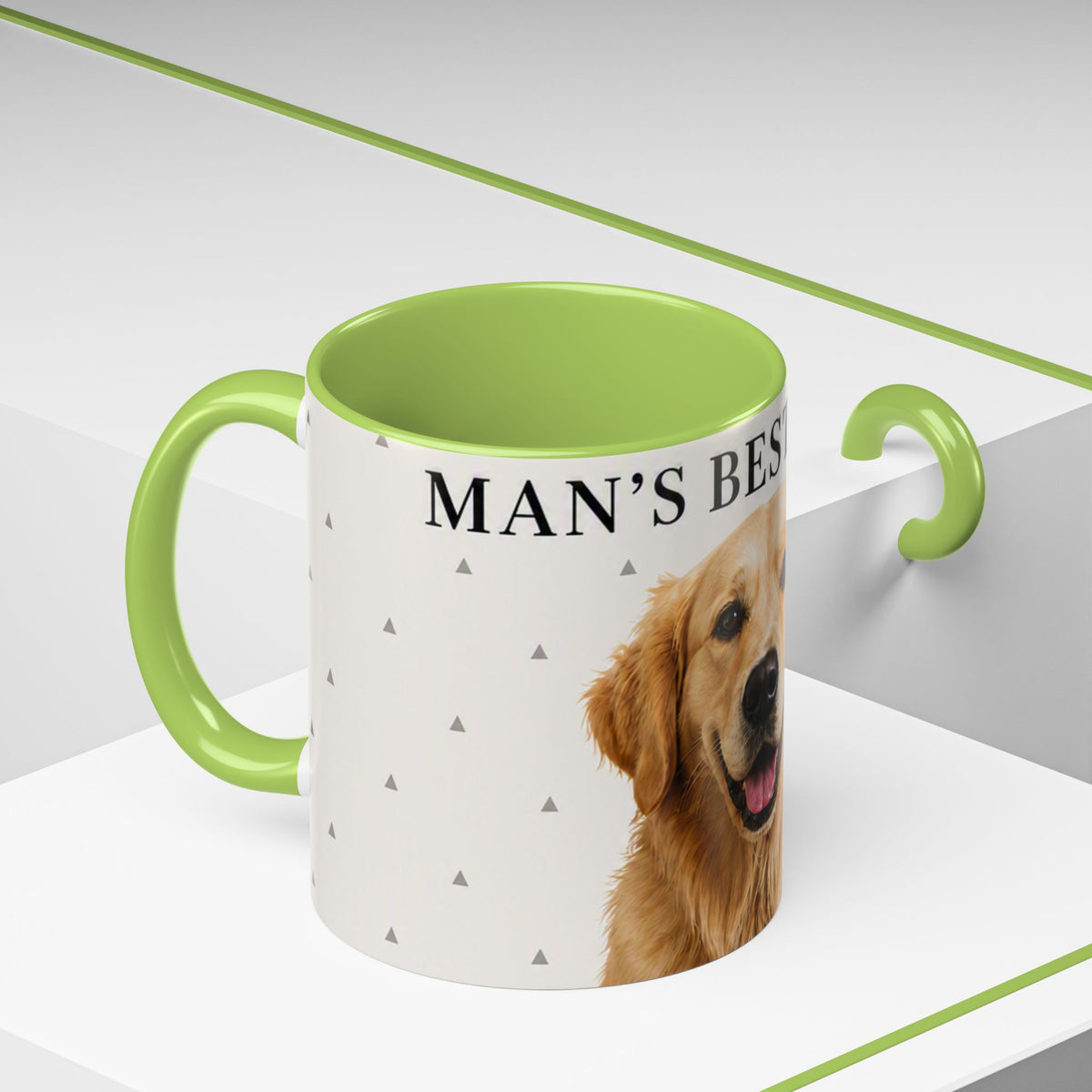 Golden Retriever 'Man's Best Friend' Accent Coffee Mug
