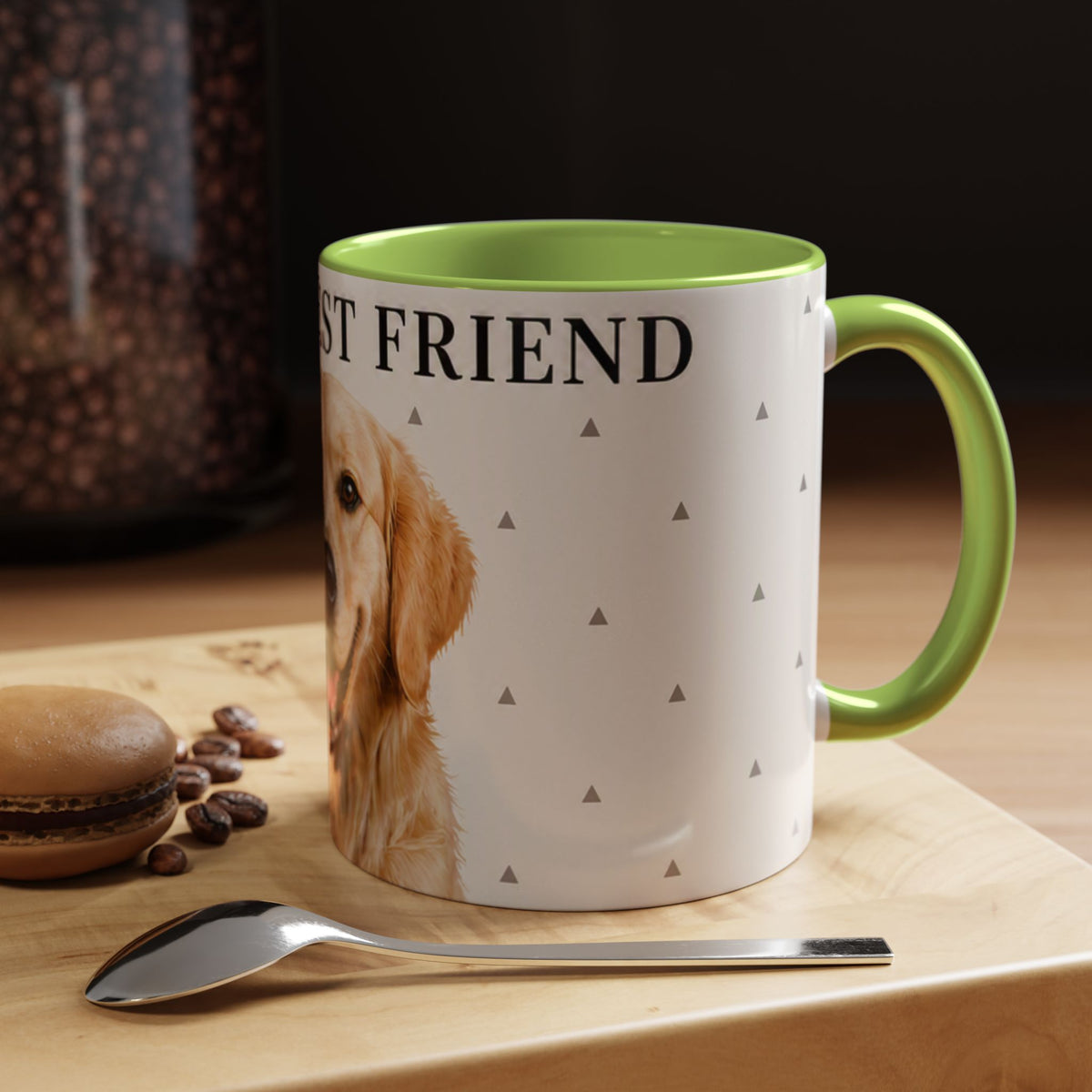Golden Retriever 'Man's Best Friend' Accent Coffee Mug