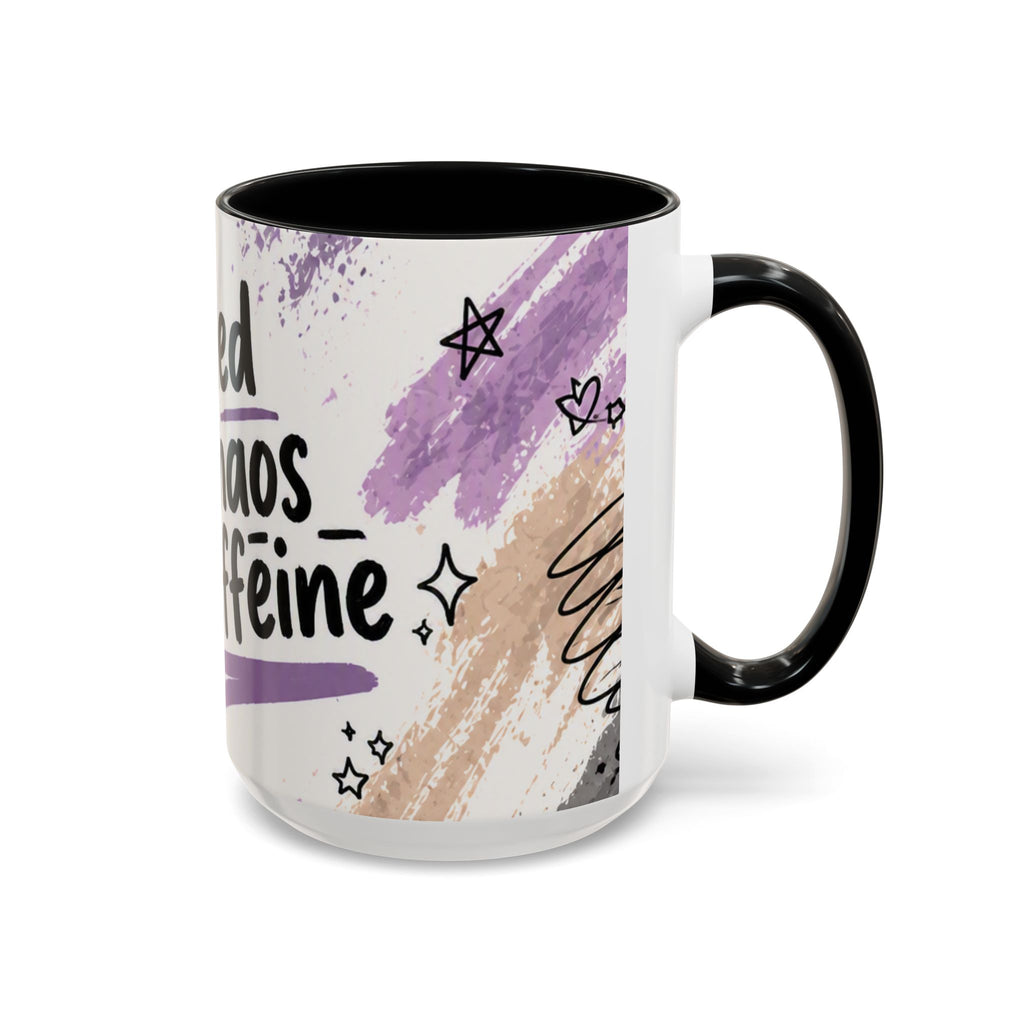 Fueled by Chaos & Caffeine Accent Coffee Mug