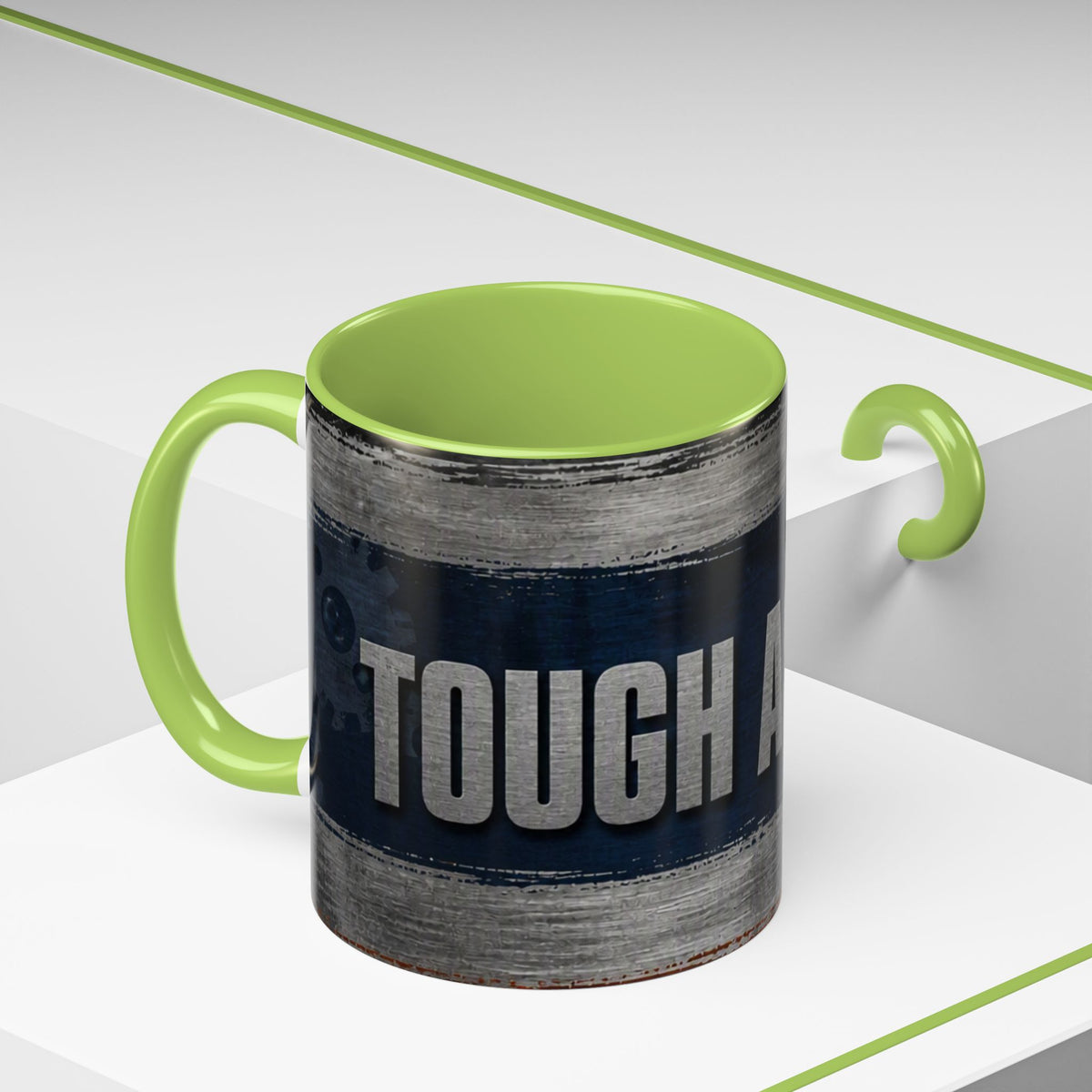 Tough as Steel Coffee Mug — Rustic Industrial Accent 11/15oz