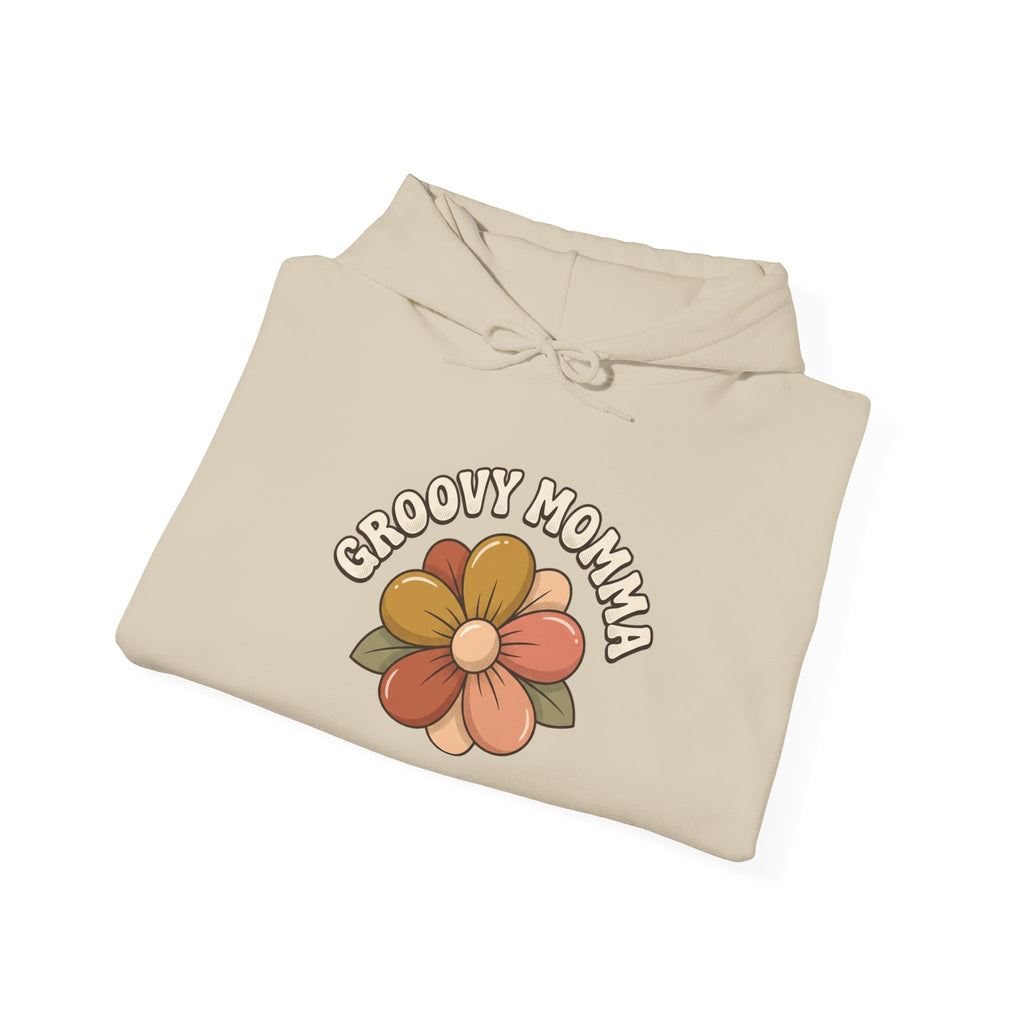 Groovy Mama flower print Hoodie | Retro 70s text sweatshirt