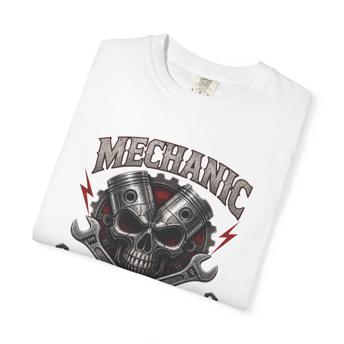 Mechanic Skull with Wrenches T-shirt | Grease Grit & Glory
