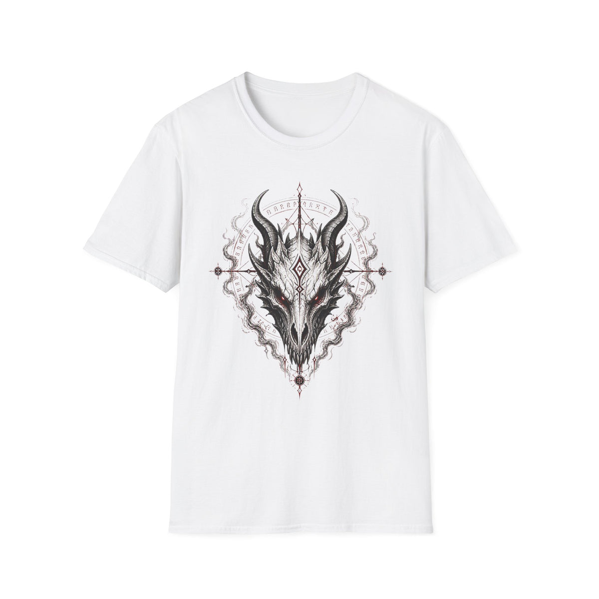 Occult Dragon Skull T-Shirt — Dark Mystical Gothic Graphic Tee