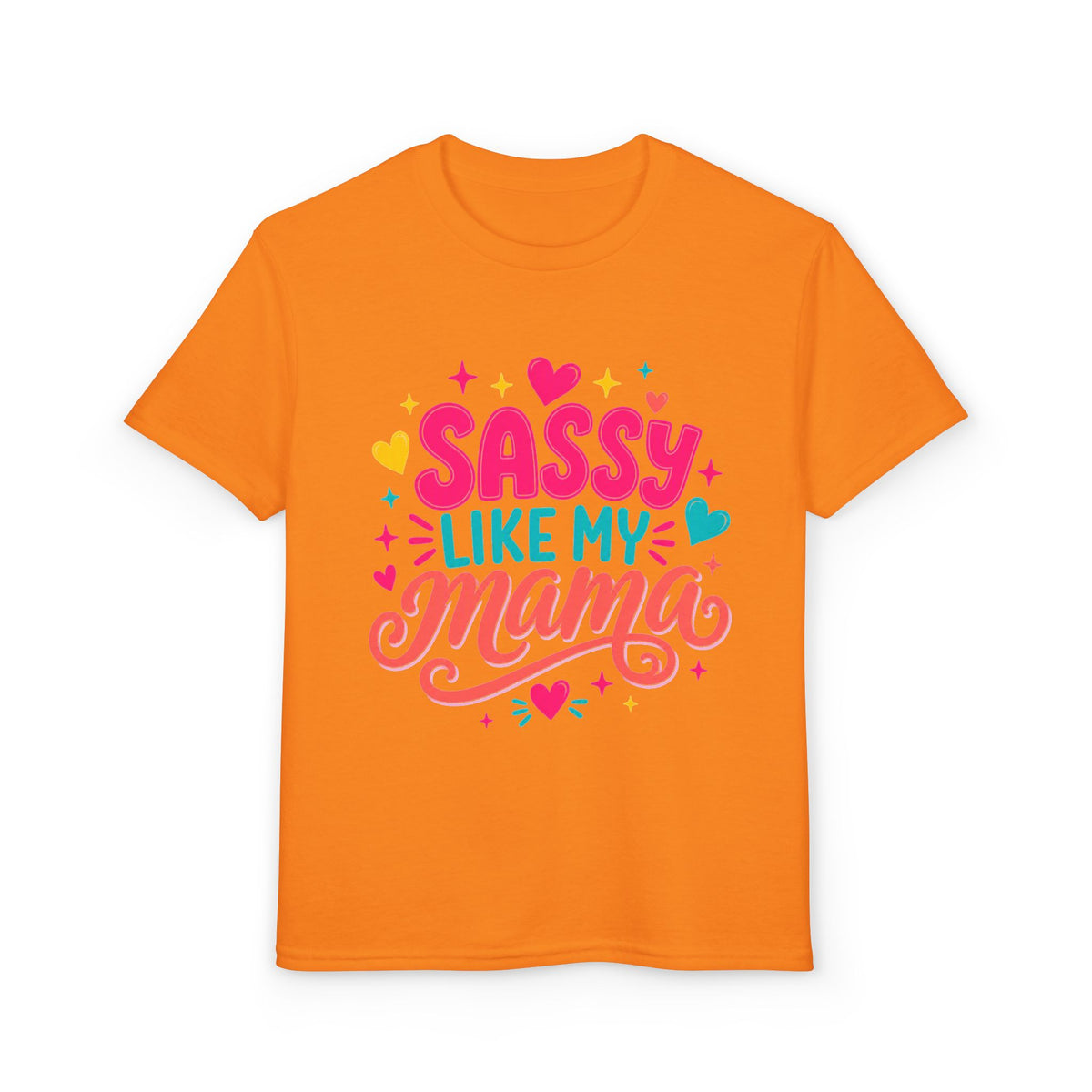 Youth T-Shirt — "Sassy Like My Mama" Colorful Kids Graphic Tee