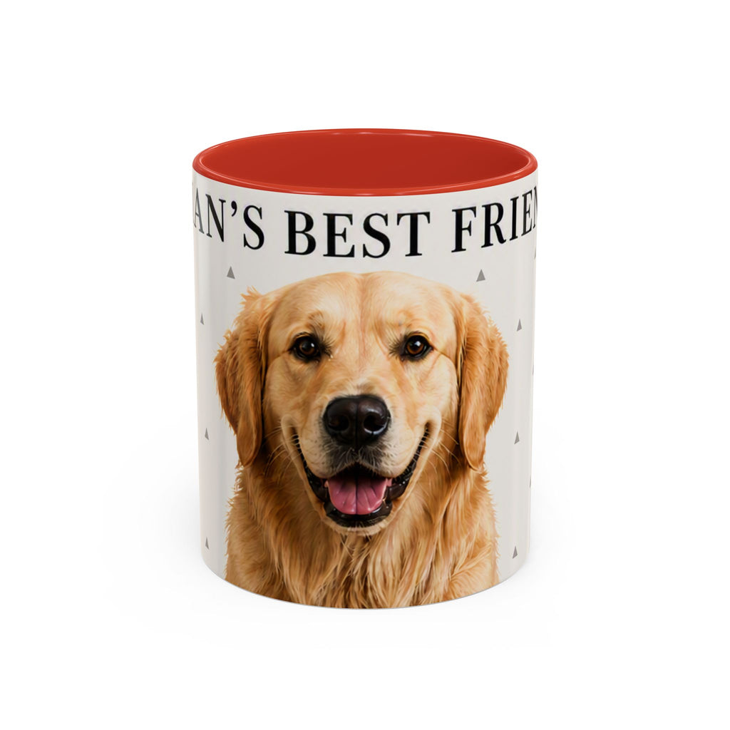 Golden Retriever 'Man's Best Friend' Accent Coffee Mug