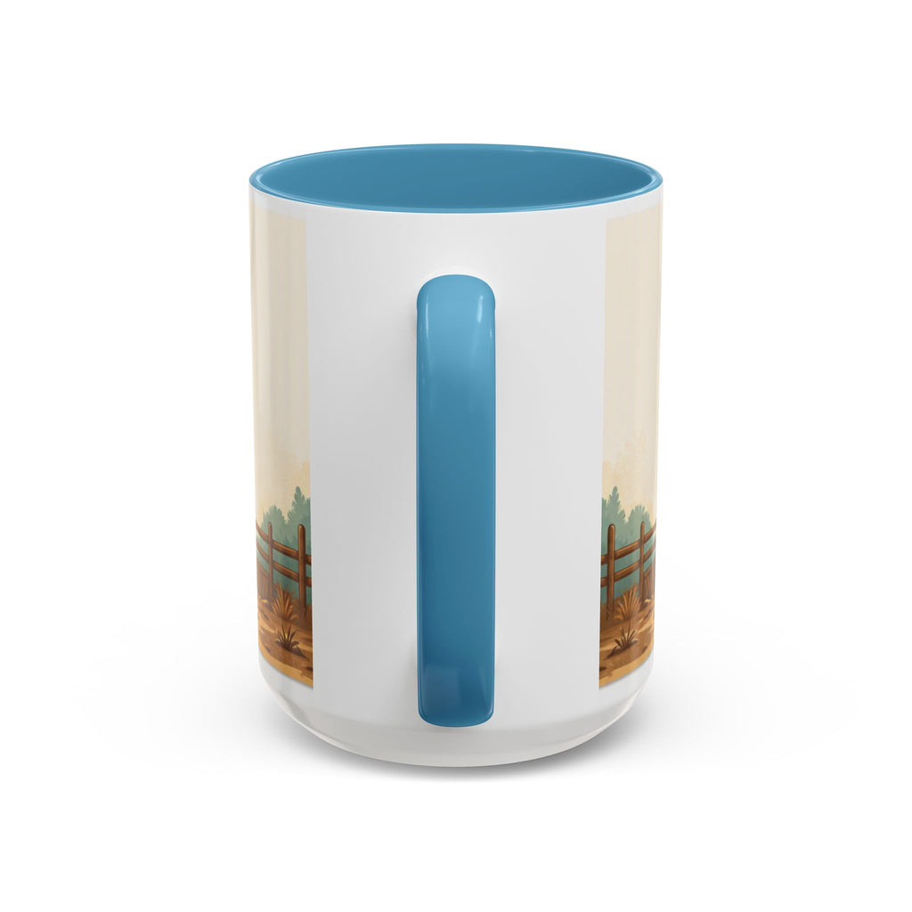 Rooster Accent Coffee Mug – Rustic Farmhouse Morning Mug