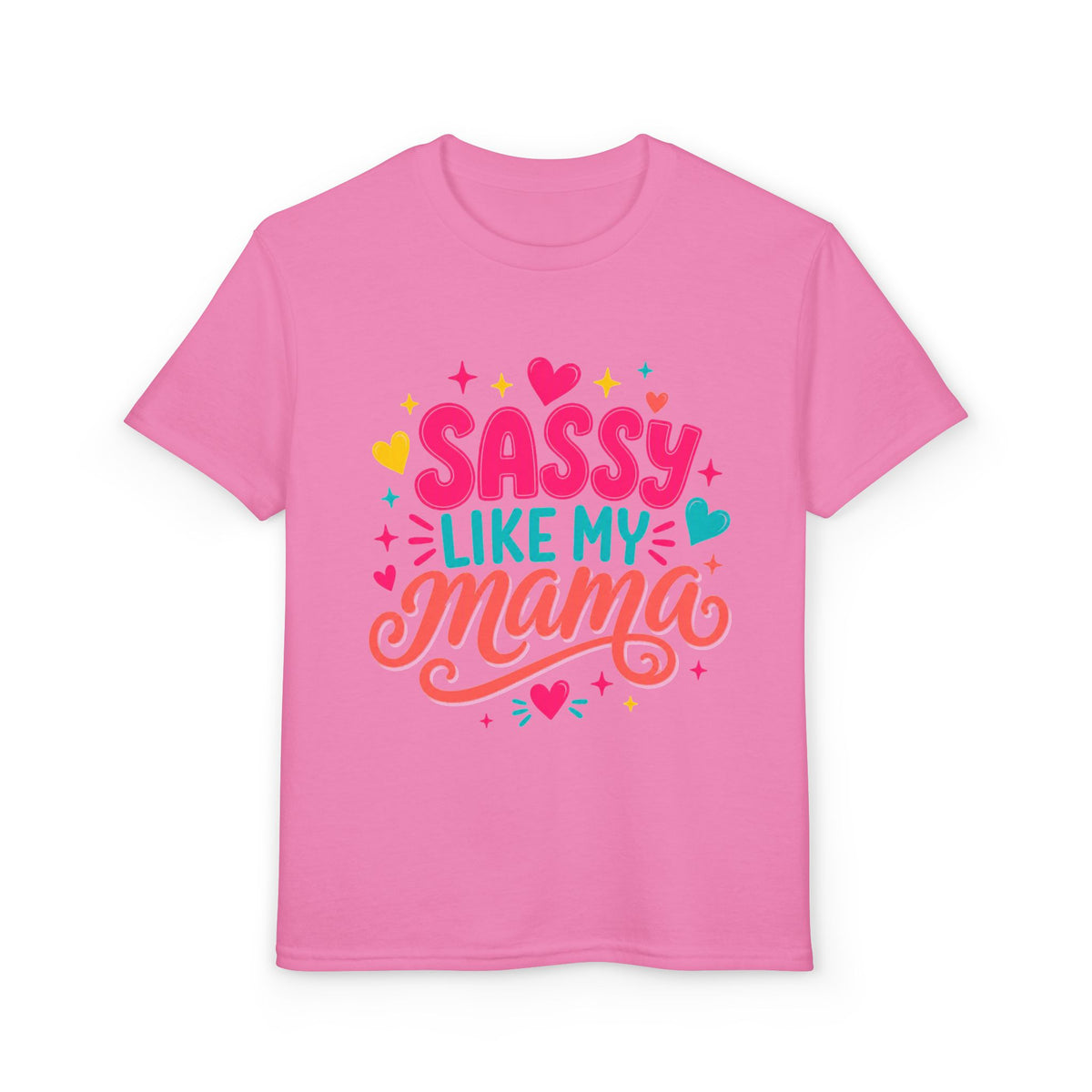 Youth T-Shirt — "Sassy Like My Mama" Colorful Kids Graphic Tee