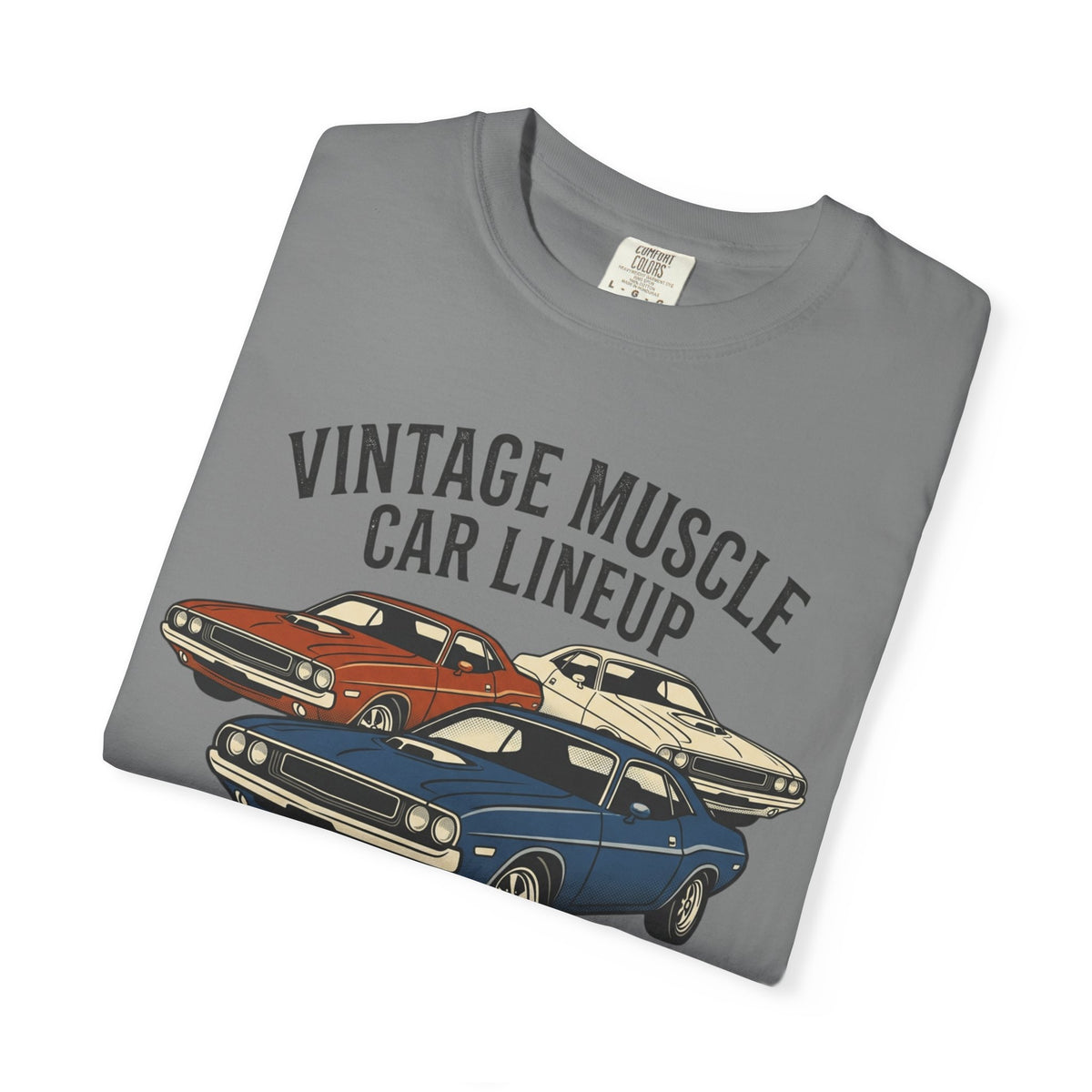 Vintage Muscle Car Lineup T-Shirt | Classic Retro Cars Tee
