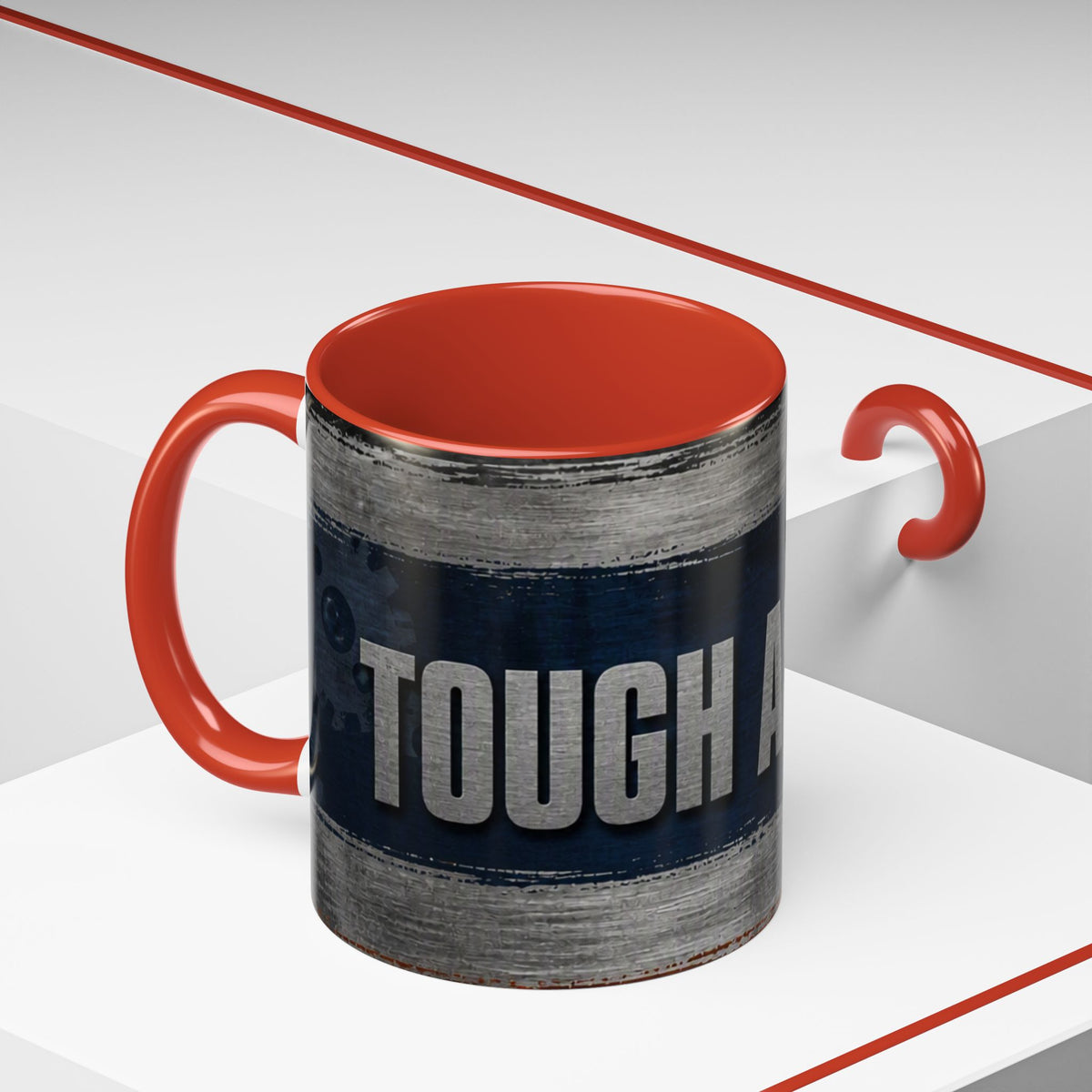 Tough as Steel Coffee Mug — Rustic Industrial Accent 11/15oz