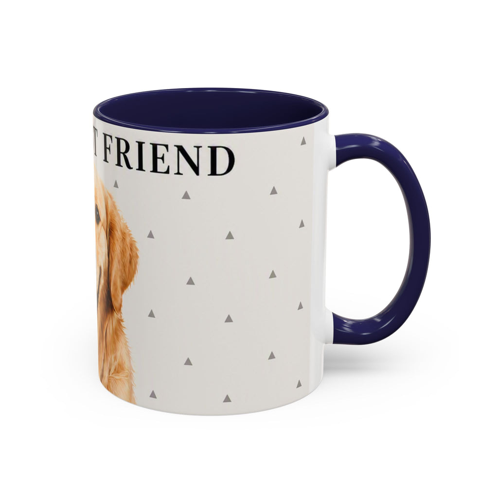 Golden Retriever 'Man's Best Friend' Accent Coffee Mug