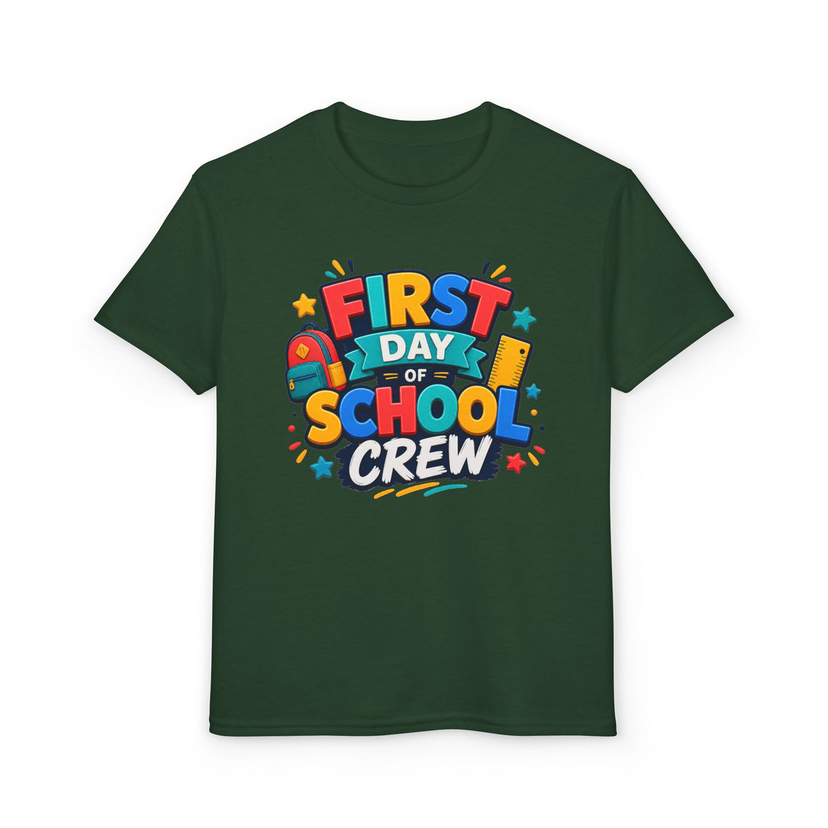 First Day of School Crew Youth T-Shirt | Back to School Kids Shirt