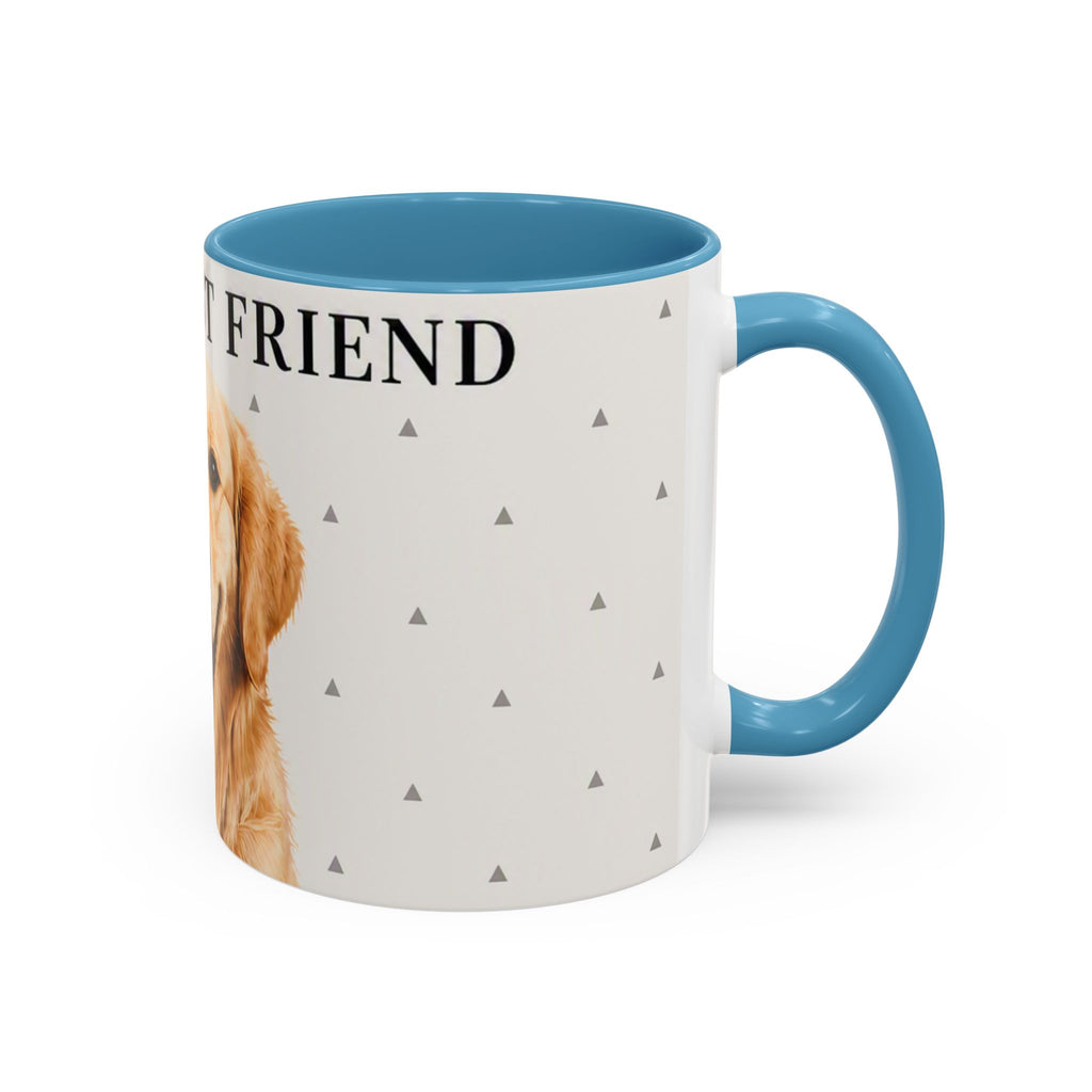 Golden Retriever 'Man's Best Friend' Accent Coffee Mug