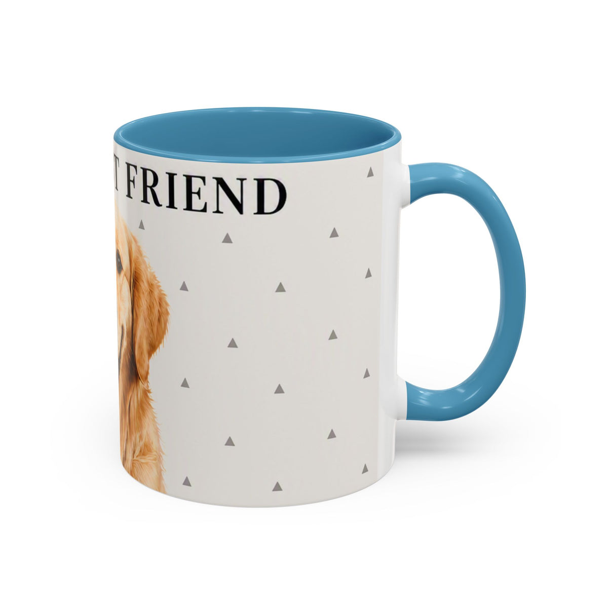 Golden Retriever 'Man's Best Friend' Accent Coffee Mug