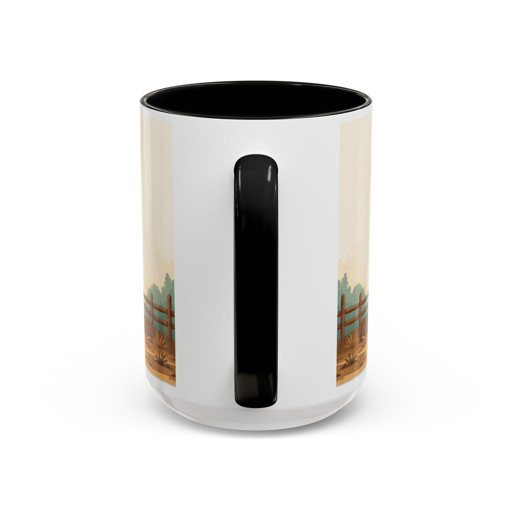 Rooster Accent Coffee Mug – Rustic Farmhouse Morning Mug
