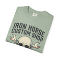 Iron Horse Skull with Wrenches T-shirt | Custom Shop Motorcycle Mechanic