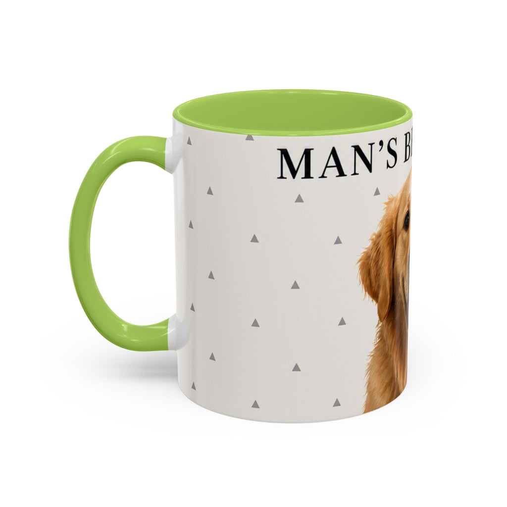Golden Retriever 'Man's Best Friend' Accent Coffee Mug