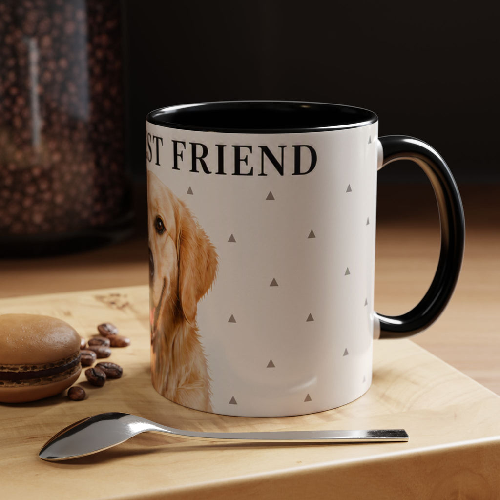 Golden Retriever 'Man's Best Friend' Accent Coffee Mug