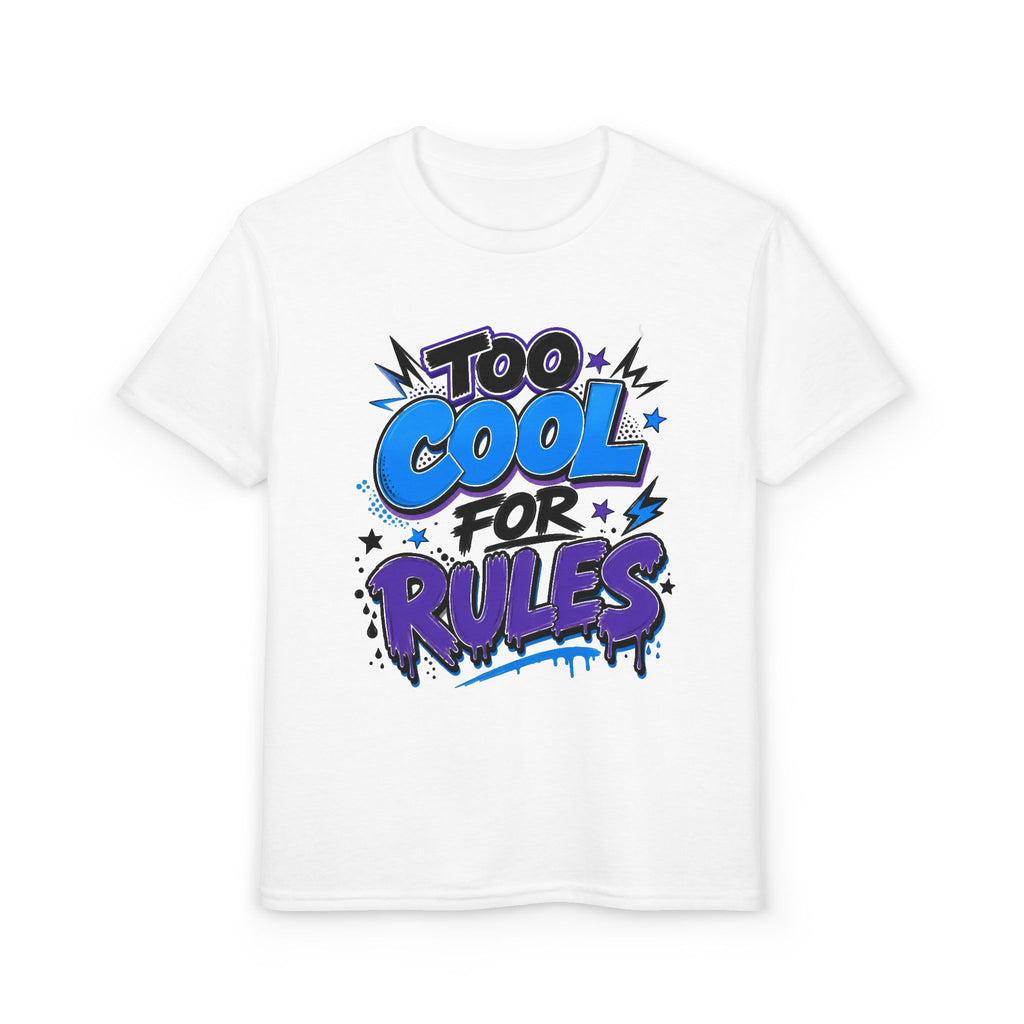 Too Cool For Rules Youth T-Shirt — Funny Graphic Tee for Kids