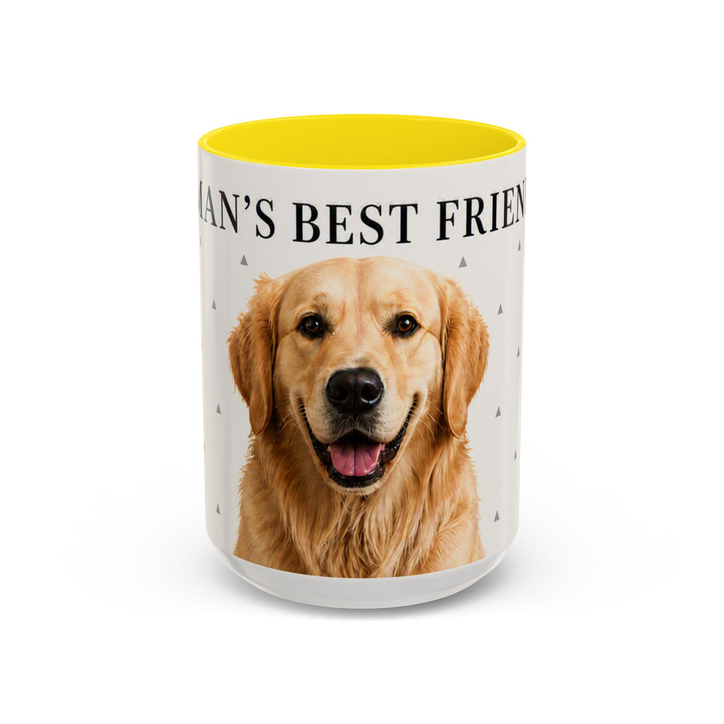Golden Retriever 'Man's Best Friend' Accent Coffee Mug