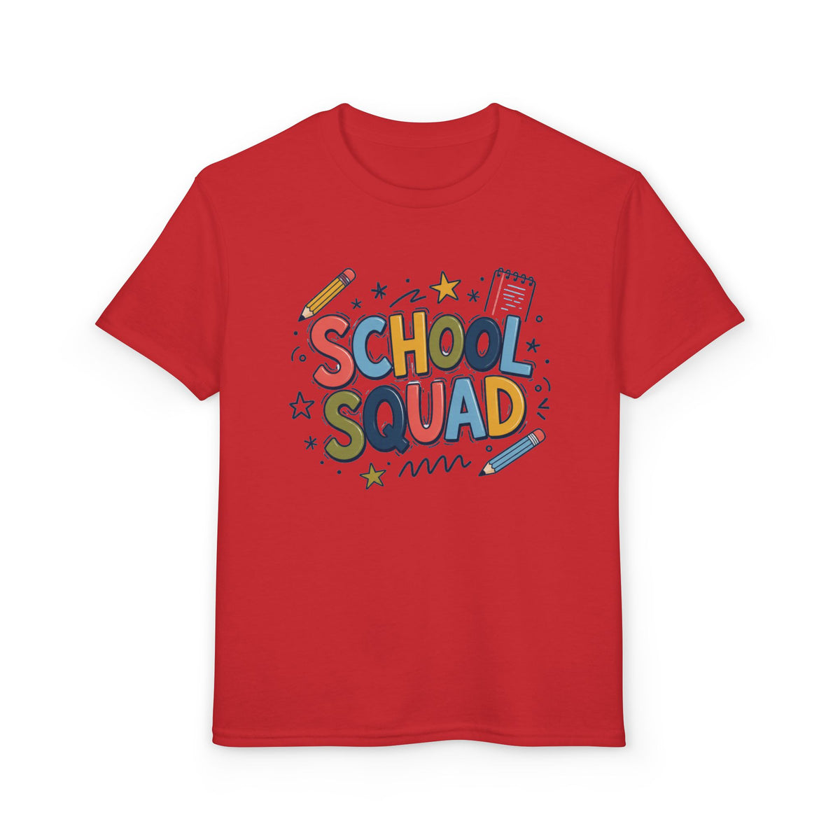 Youth 'School Squad' Graphic T-Shirt — Cute Back-to-School Tee for Kids