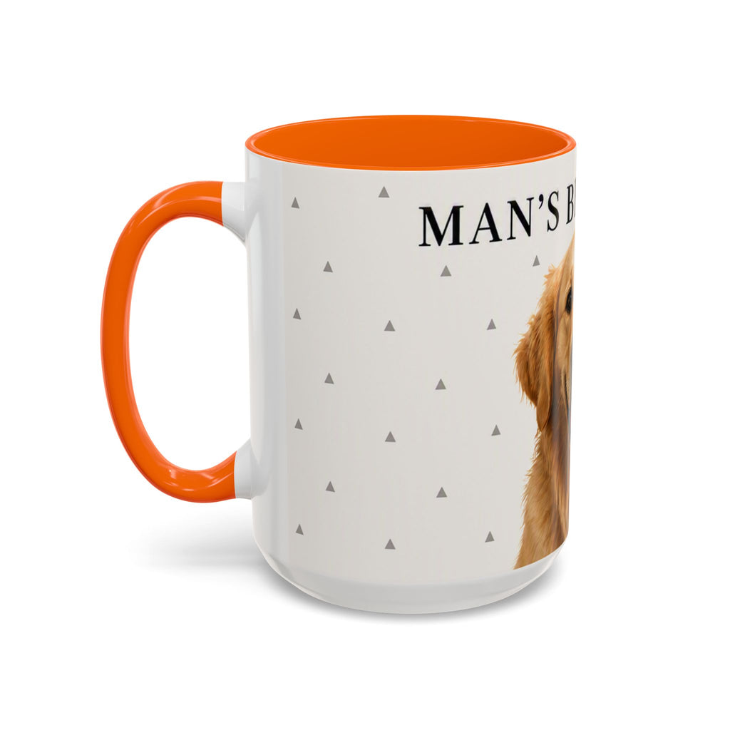 Golden Retriever 'Man's Best Friend' Accent Coffee Mug