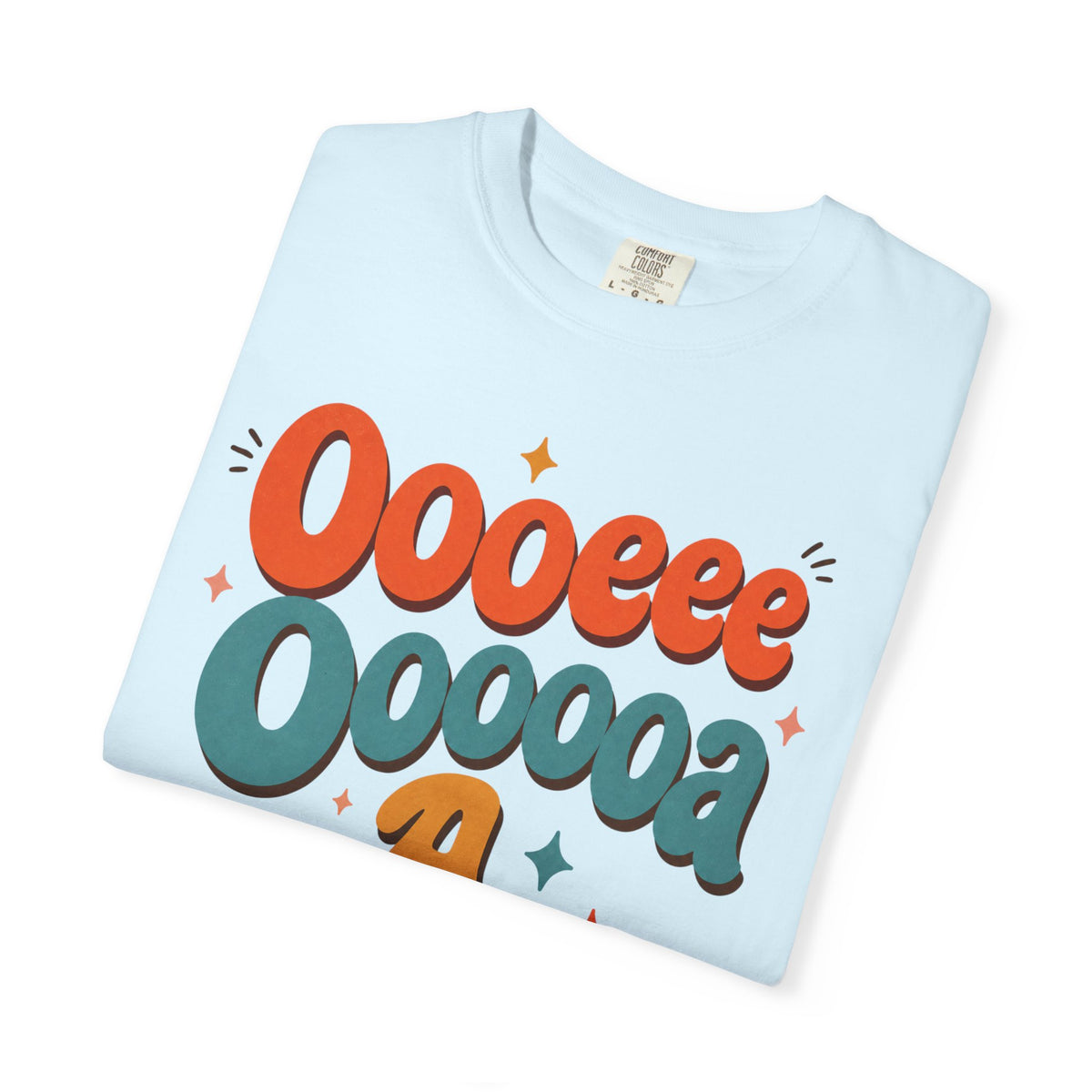 Retro Groovy Lettering Oooeee Oooooaa T-shirt | Vintage Bubble Text Shirt