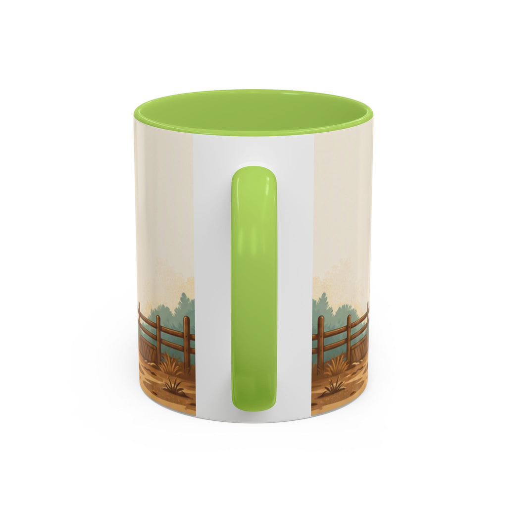 Rooster Accent Coffee Mug – Rustic Farmhouse Morning Mug