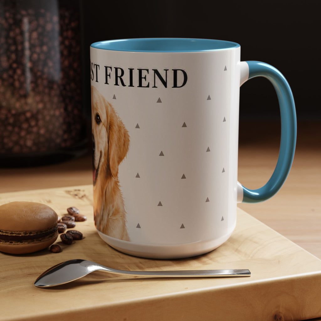 Golden Retriever 'Man's Best Friend' Accent Coffee Mug