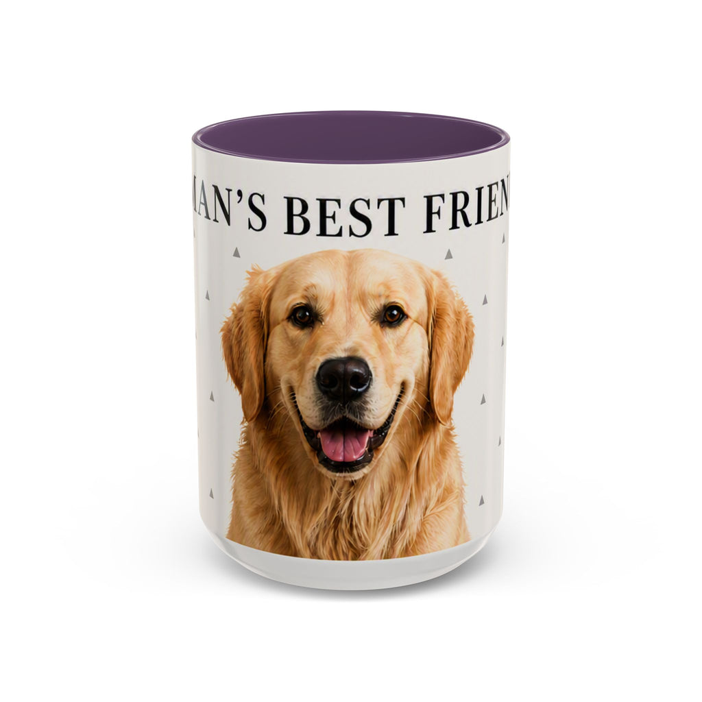 Golden Retriever 'Man's Best Friend' Accent Coffee Mug
