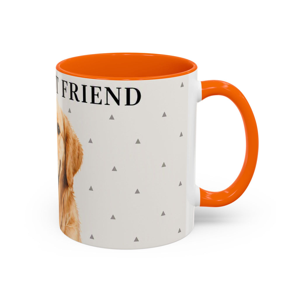 Golden Retriever 'Man's Best Friend' Accent Coffee Mug