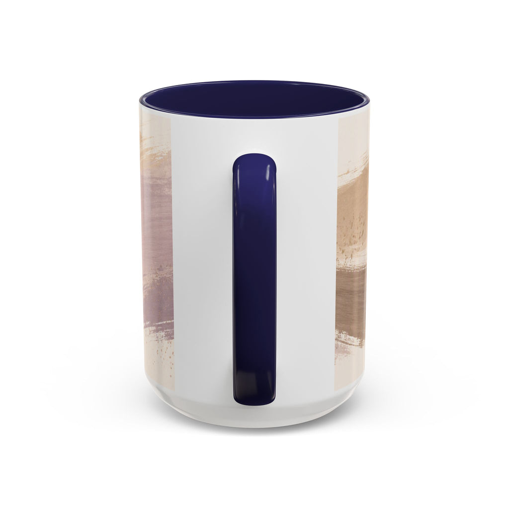Inspirational Accent Coffee Mug — "Sip. Reflect. Create." Brushstroke Design