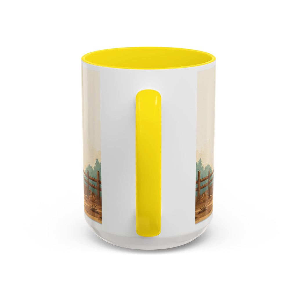 Rooster Accent Coffee Mug – Rustic Farmhouse Morning Mug