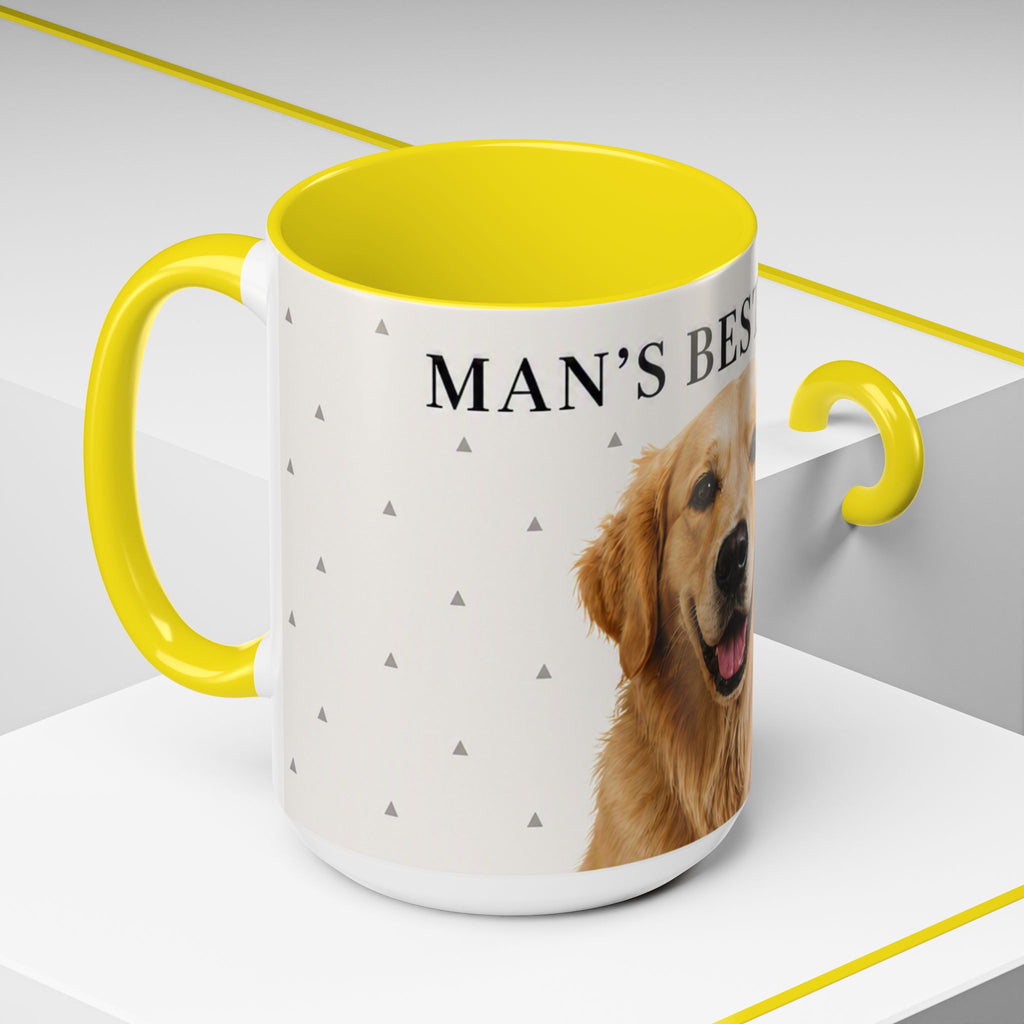 Golden Retriever 'Man's Best Friend' Accent Coffee Mug