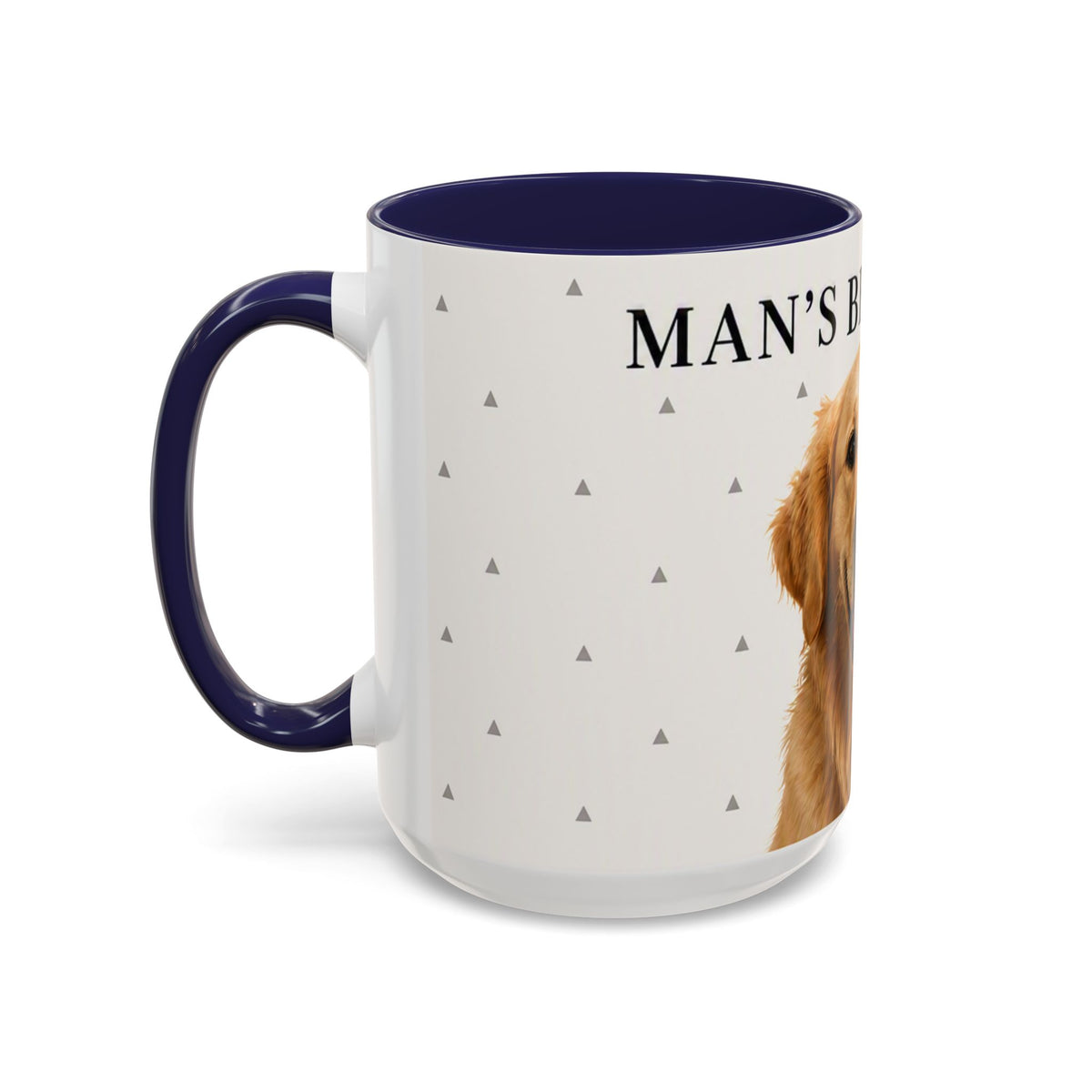 Golden Retriever 'Man's Best Friend' Accent Coffee Mug