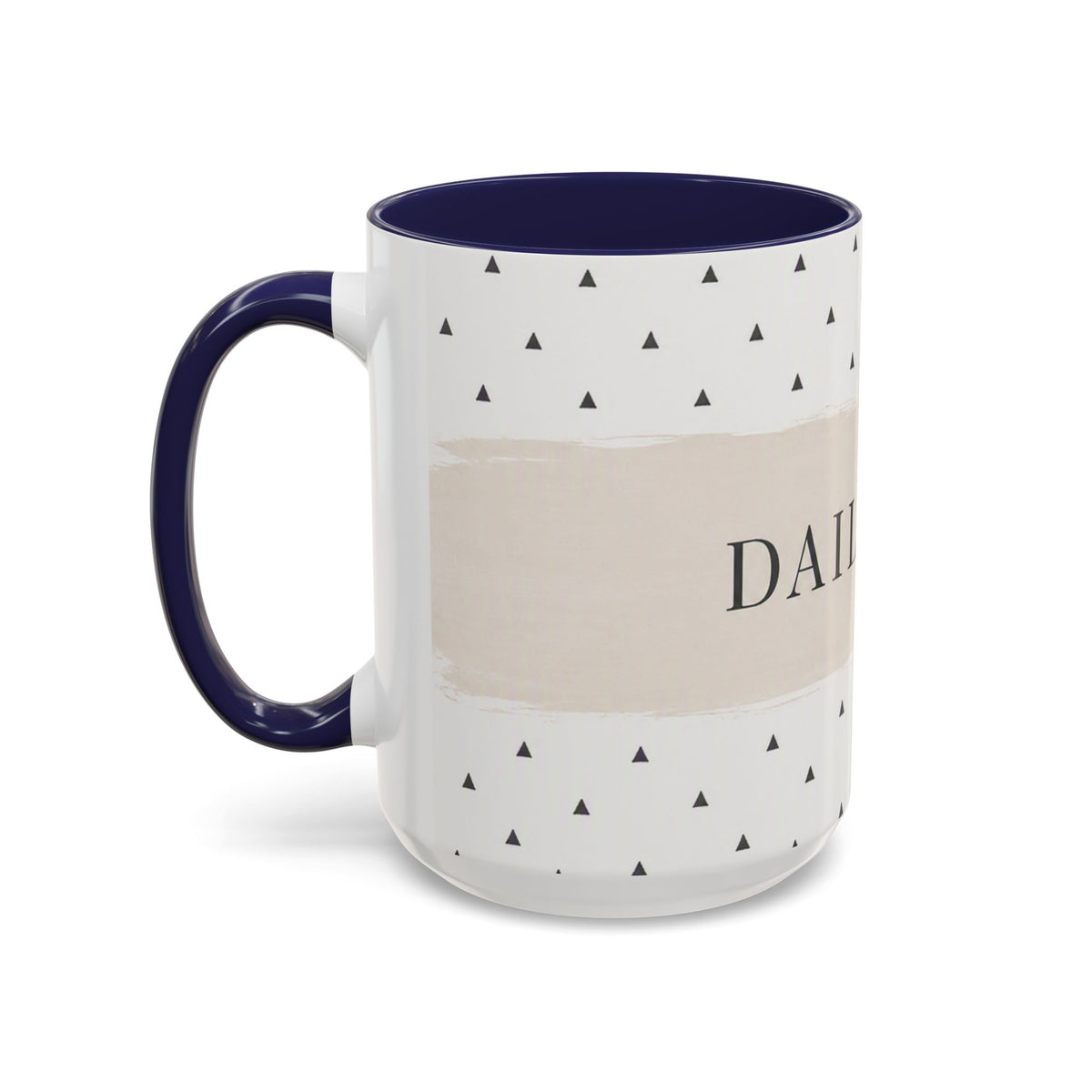 Daily Joy Accent Coffee Mug — Minimalist Inspirational Ceramic Mug (11/15oz)