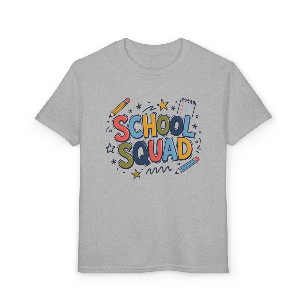 Youth 'School Squad' Graphic T-Shirt — Cute Back-to-School Tee for Kids