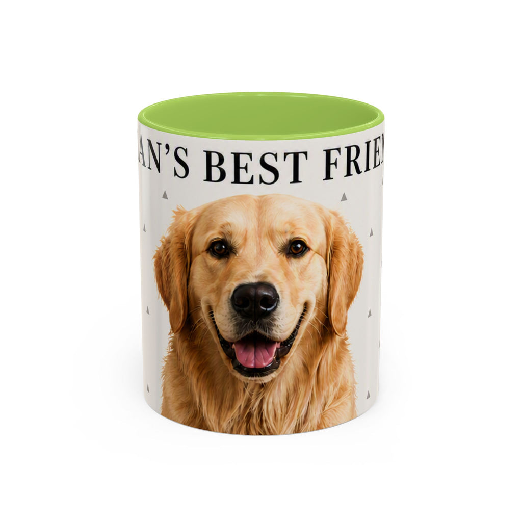 Golden Retriever 'Man's Best Friend' Accent Coffee Mug