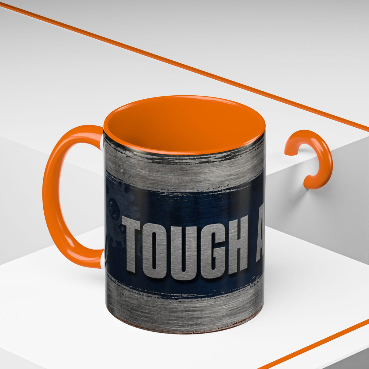 Tough as Steel Coffee Mug — Rustic Industrial Accent 11/15oz