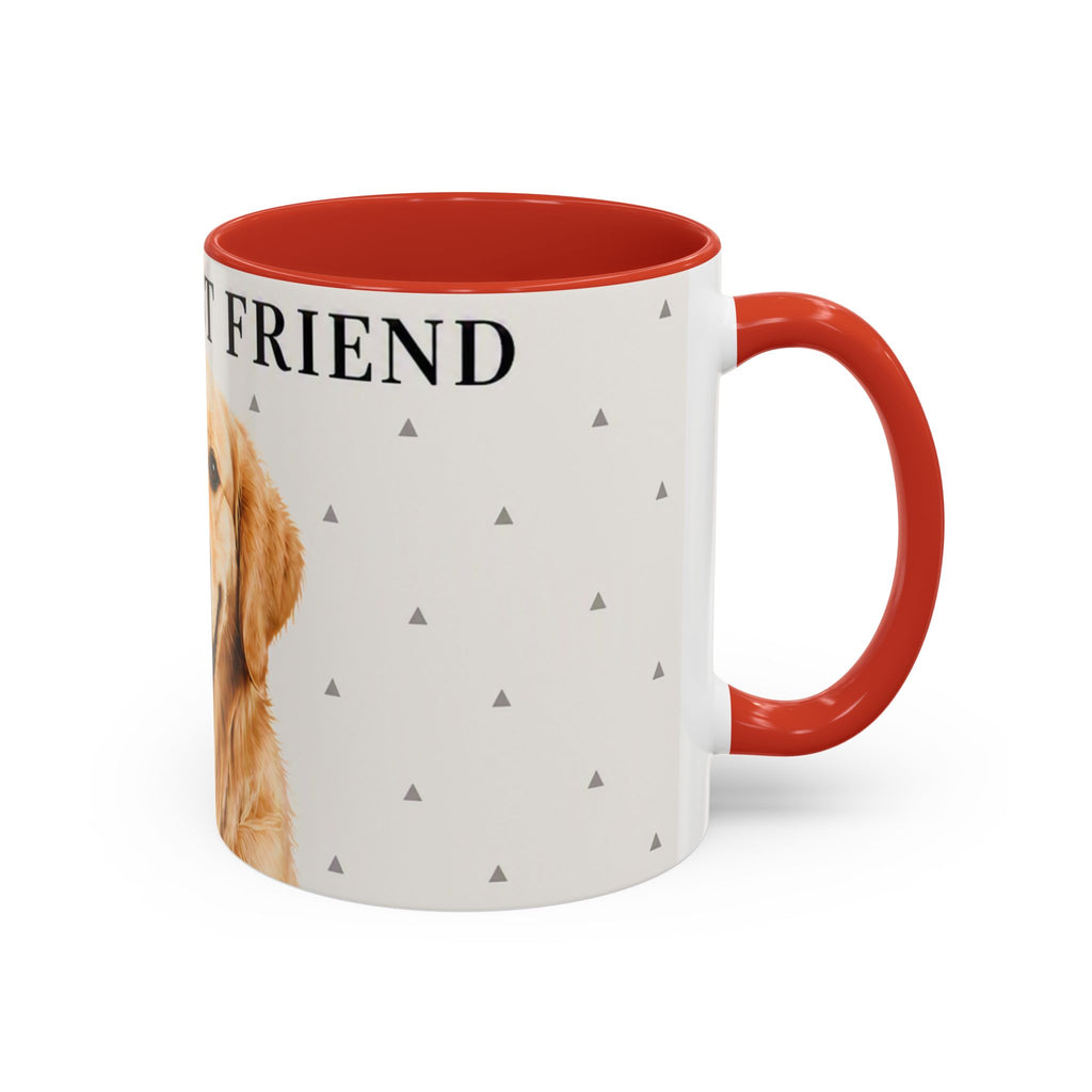 Golden Retriever 'Man's Best Friend' Accent Coffee Mug