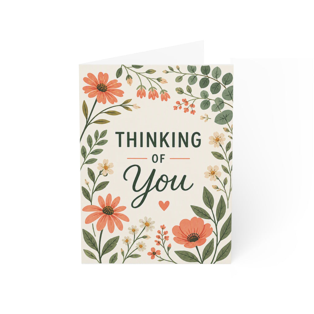 Thinking of You Floral Greeting Cards — Pack of 10/30/50