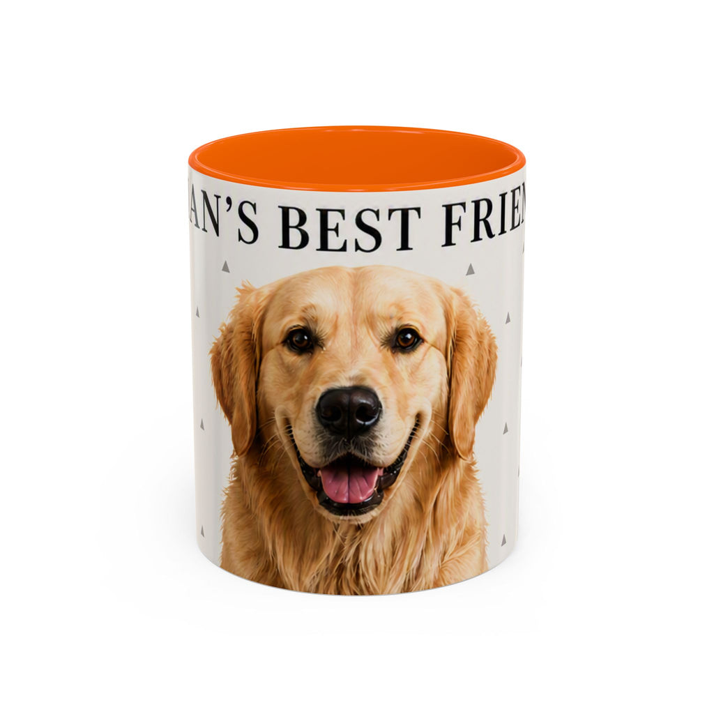 Golden Retriever 'Man's Best Friend' Accent Coffee Mug