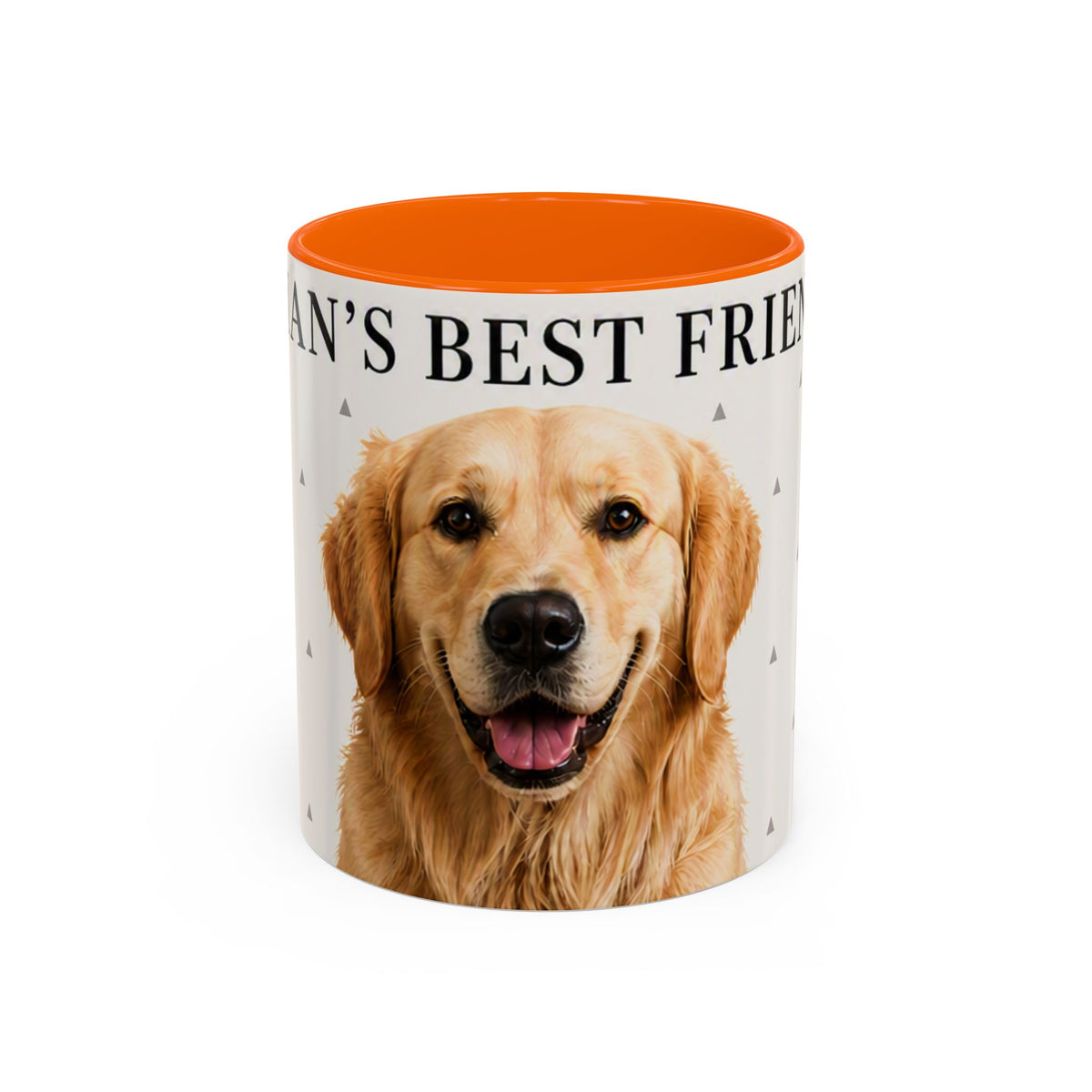 Golden Retriever 'Man's Best Friend' Accent Coffee Mug