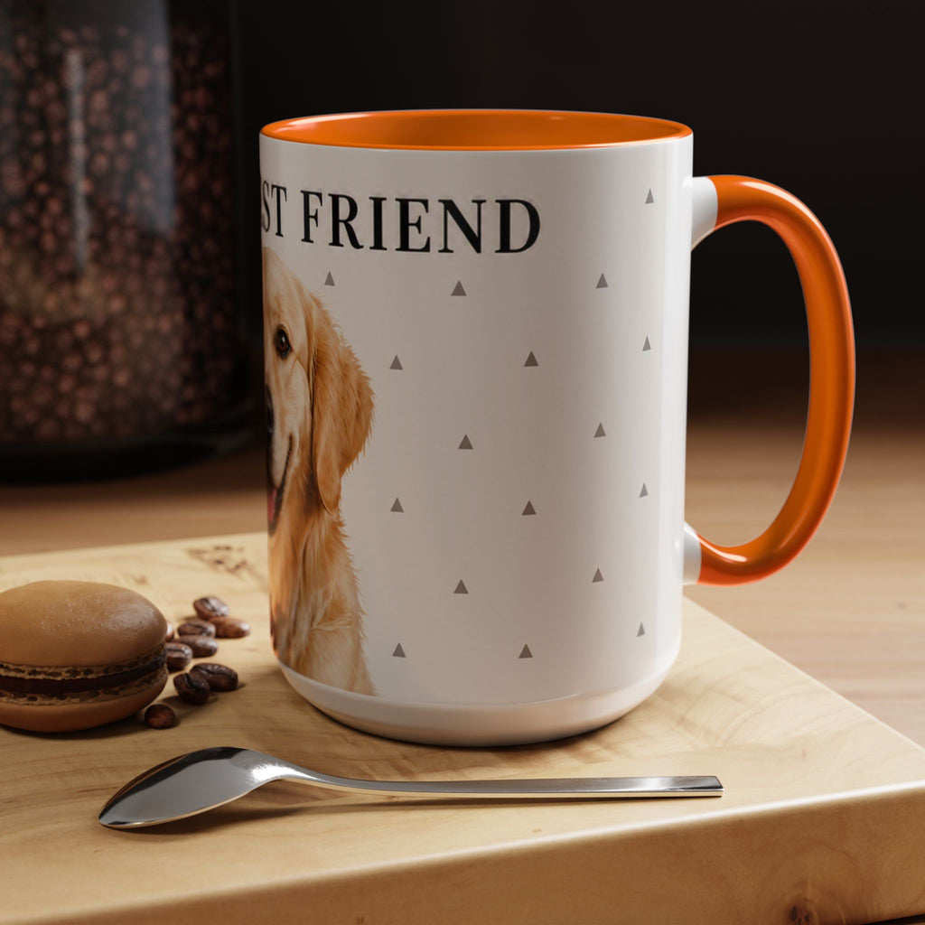 Golden Retriever 'Man's Best Friend' Accent Coffee Mug